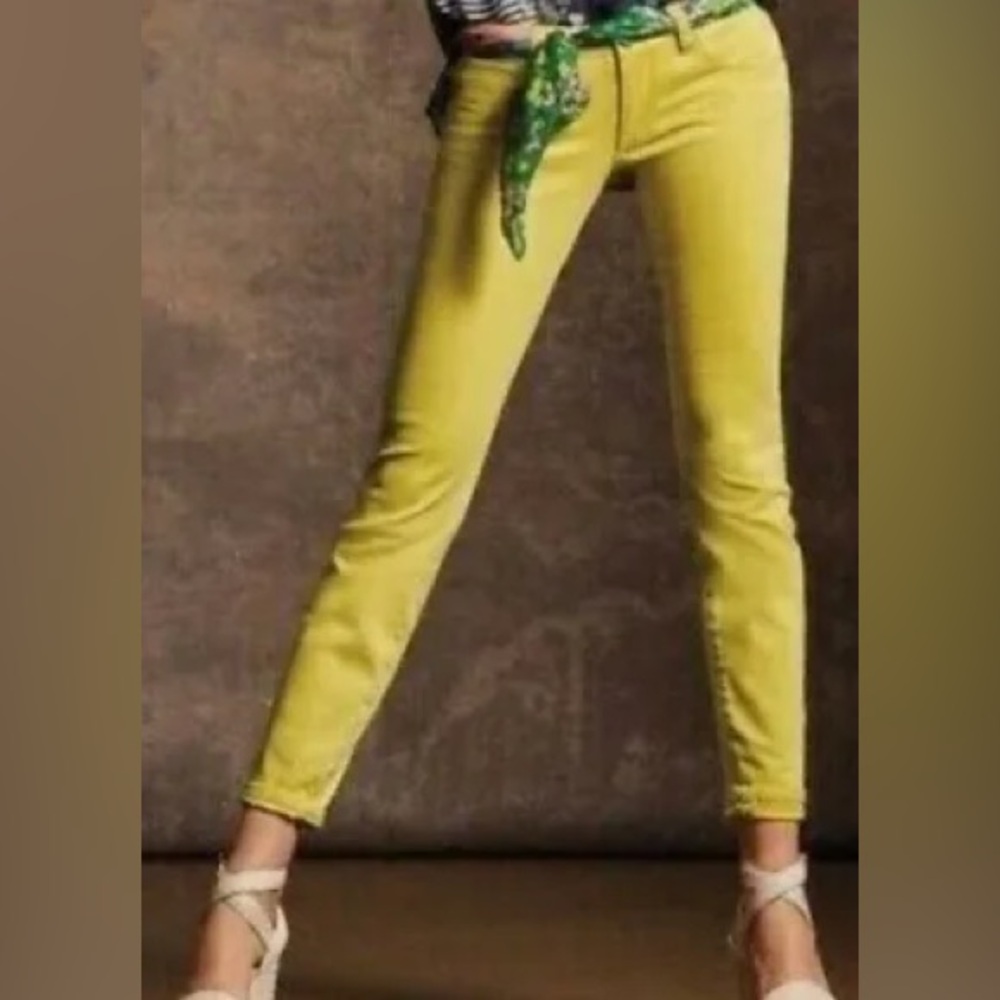 CAbi Yellow Skinny Jeans